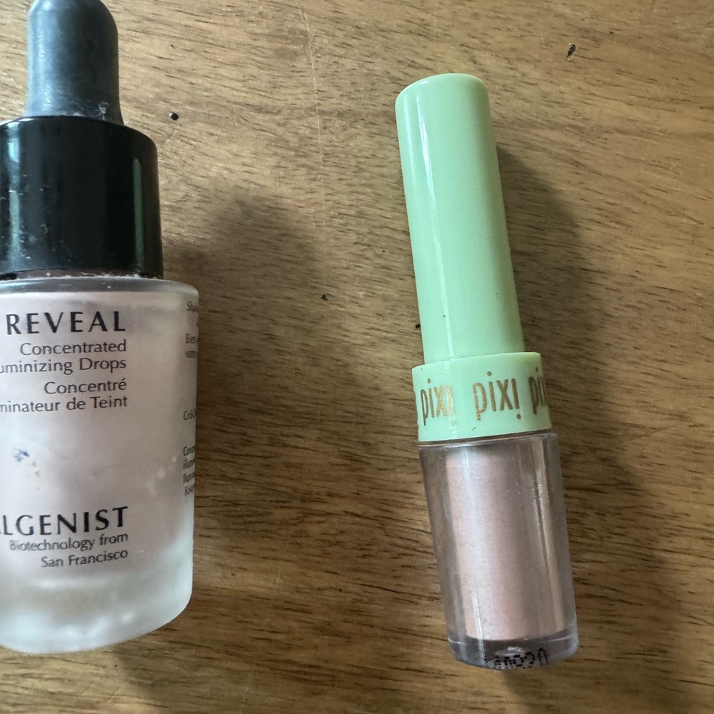 Algenist and Pixie highligher used once or twice